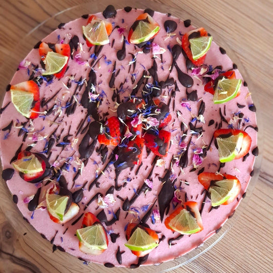 Erdbeer-Kokos-Mandel-Torte