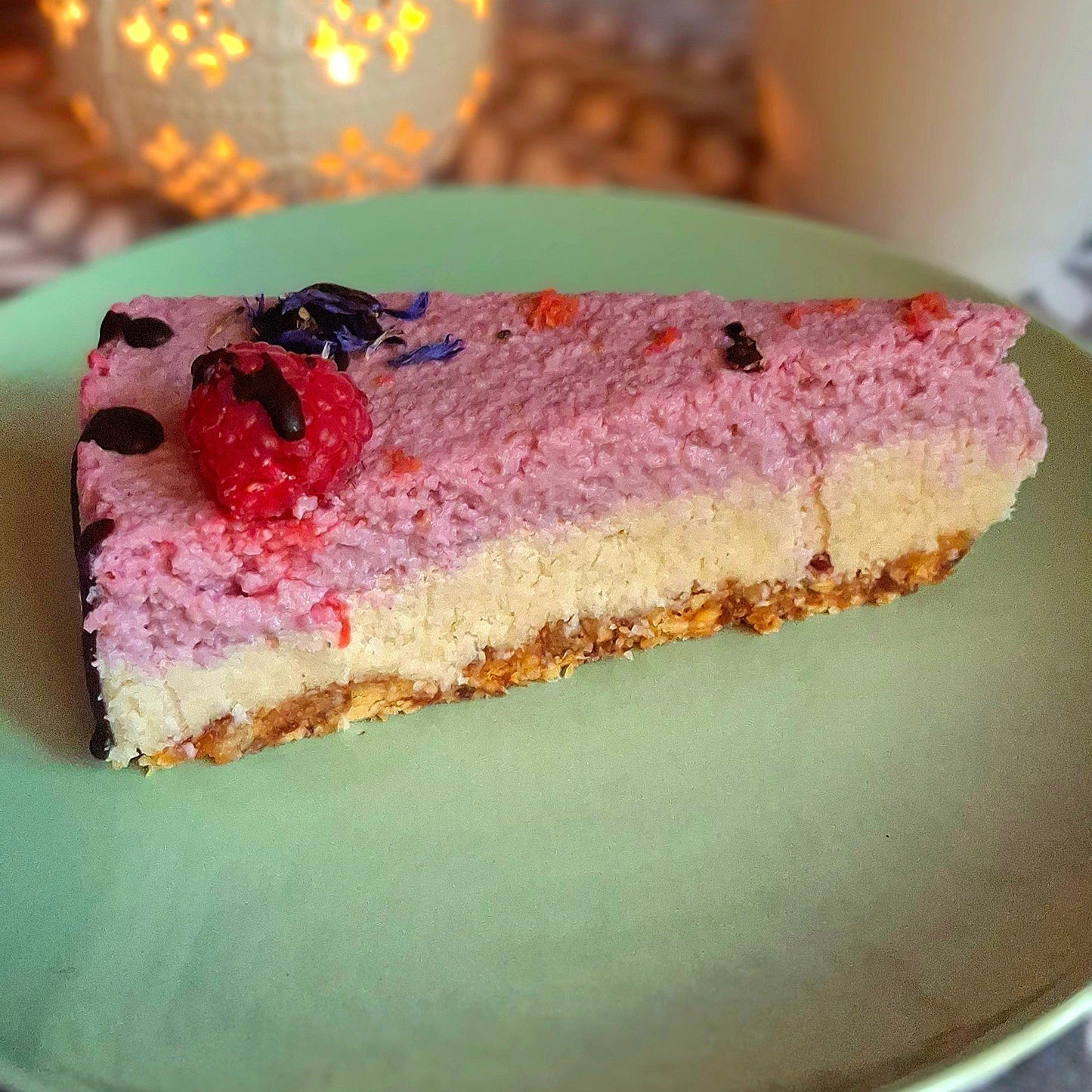 Himbeer-Zitrone-raw cake